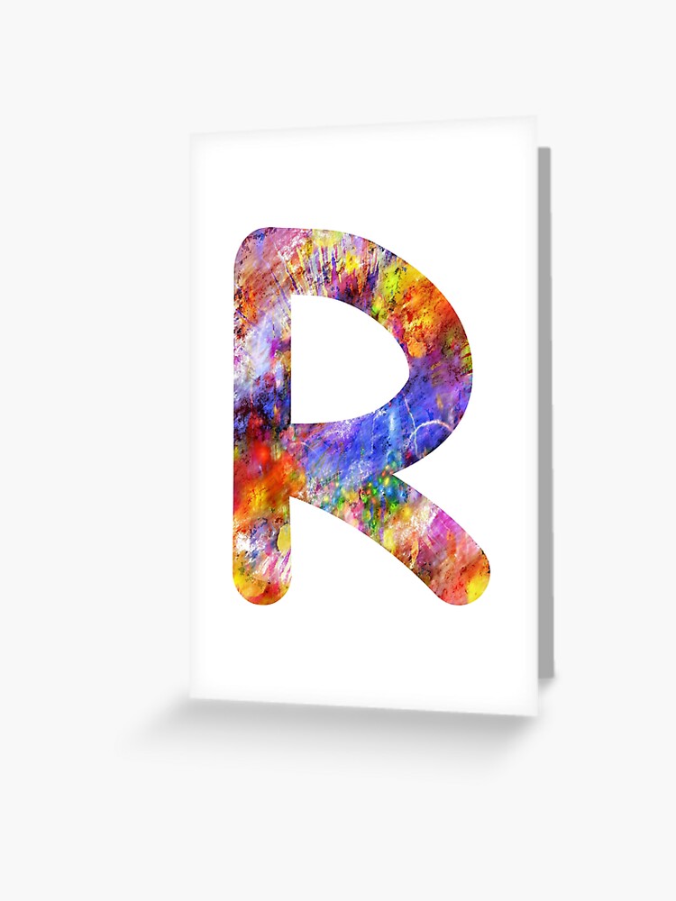 Colorful Paper Letters Birthday Card