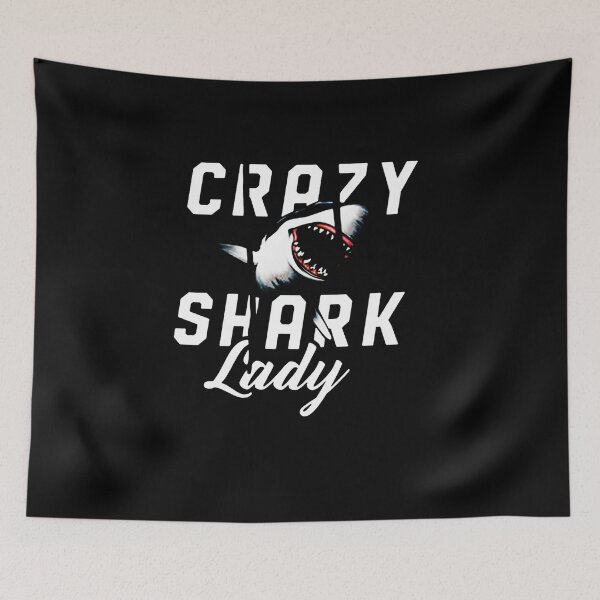 Item preview, crazy shark lady designed and sold by sayotayo93.