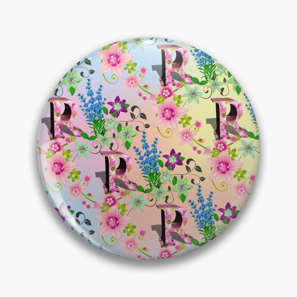 Item preview, Letter R with Floral  designed and sold by MoSaid.