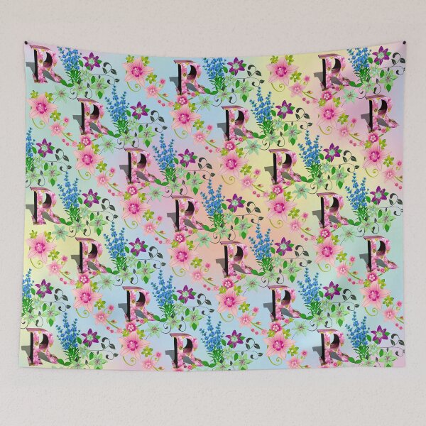 Item preview, Letter R with Floral  designed and sold by MoSaid.