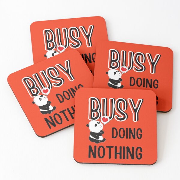 Item preview, BUSY DOING NOTHING PANDA HEART designed and sold by ARUN VASWANI.