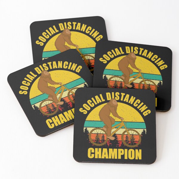 Item preview, Social Distancing Champion Mountain Bike Bigfoot  designed and sold by Adel Qasem.