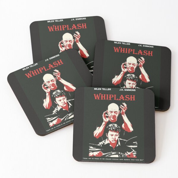 Aperçu de l'œuvre Affiche du film Whiplash - Noir et rouge créée et vendue par Kaidy Creations.