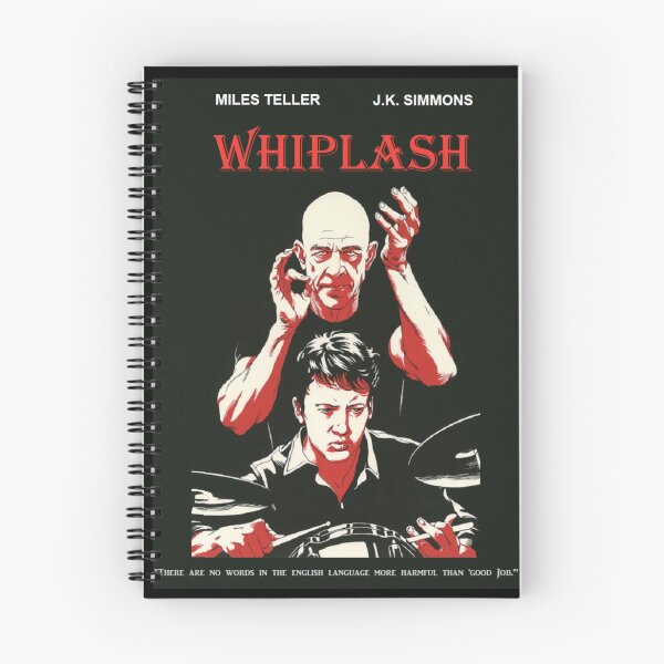 Artikelvorschau, Whiplash Filmplakat - Schwarz und Rot entworfen und verkauft von Kaidy Creations.
