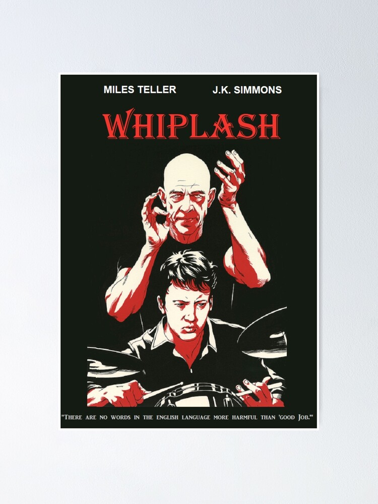 "Whiplash Movie Poster - Black And Red" Poster For Sale By Kaidy ...