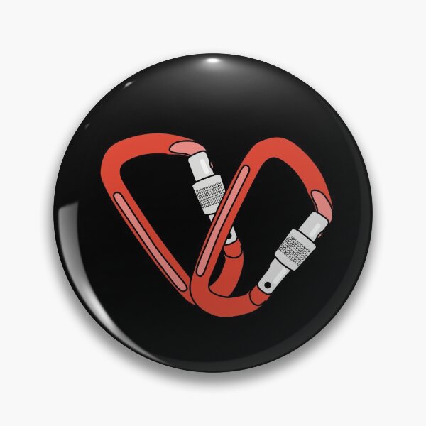 Item preview, Carabiner Hearts Climbing Illustration  designed and sold by Climbingvibes.