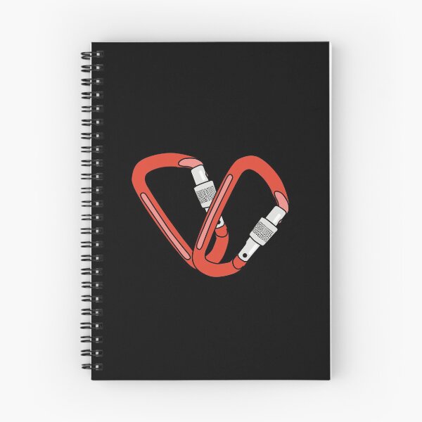 Item preview, Carabiner Hearts Climbing Illustration  designed and sold by Climbingvibes.