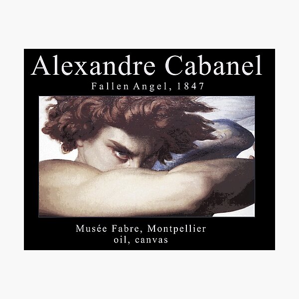 Impression photo « Dark Academia Alexandre Cabanel Ange déchu », par AsherandAsher Redbubble