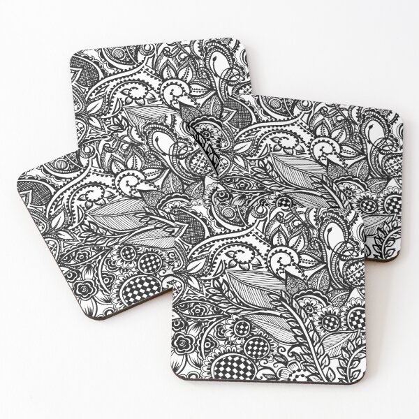 Item preview, Nature is in perfect design | black and white doodle designed and sold by Aleeza Janmohamed.