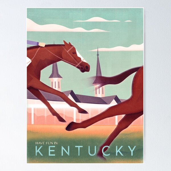 Item preview, Vintage Travel Poster Kentucky Derby designed and sold by martinwick.