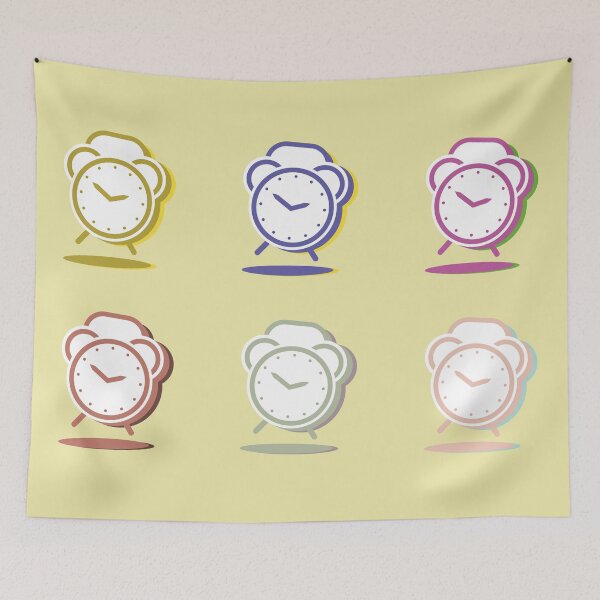 Item preview, Copy of  Tik...Tik...I'm your funny clock-light yellow background designed and sold by CSouissi.