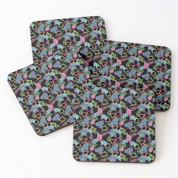 Item preview, Seamless pattern of leaves with triangle squares designed and sold by Paphawarin.