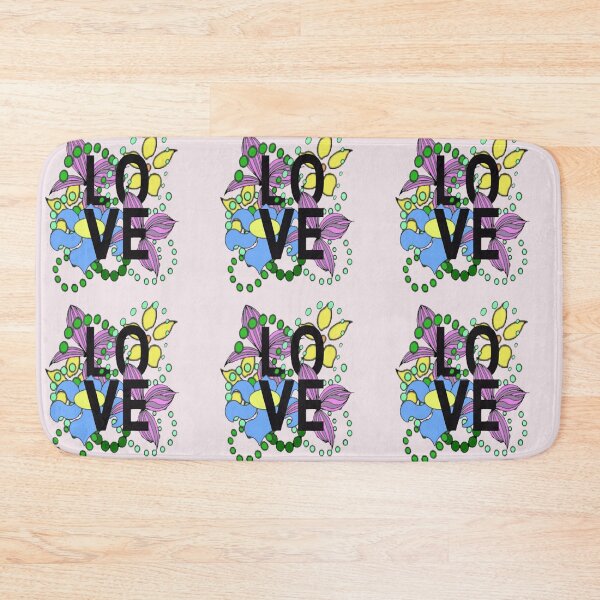 Item preview, LOVE and colorful flowers. designed and sold by LindaLG.