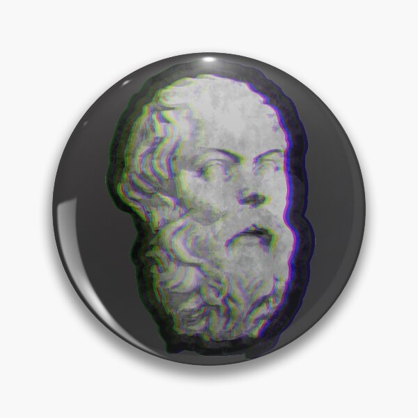 Aperçu de l'œuvre Socrate - Effet glitch créée et vendue par BRU Design.