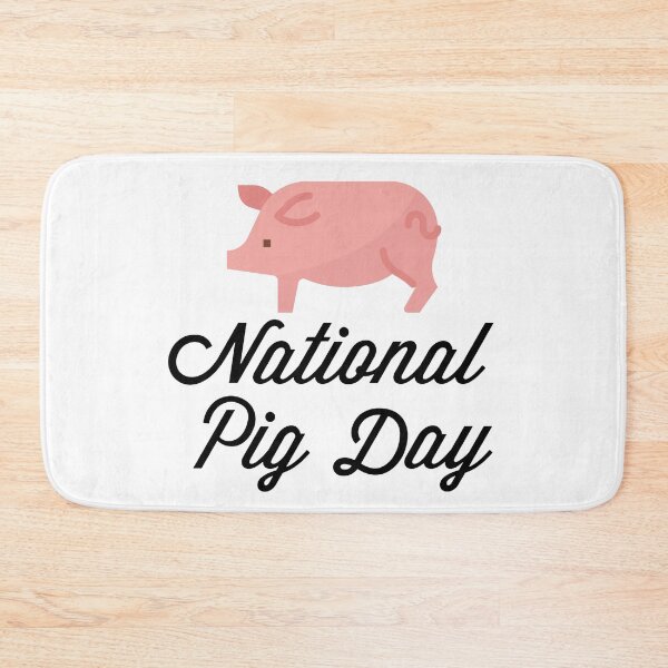 Item preview, National Pig Day designed and sold by Nurul Hoda.
