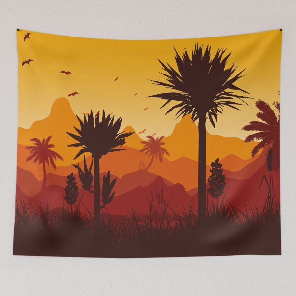 Item preview, Palm Trees in Sunset Silhouette designed and sold by thecraftapparel.