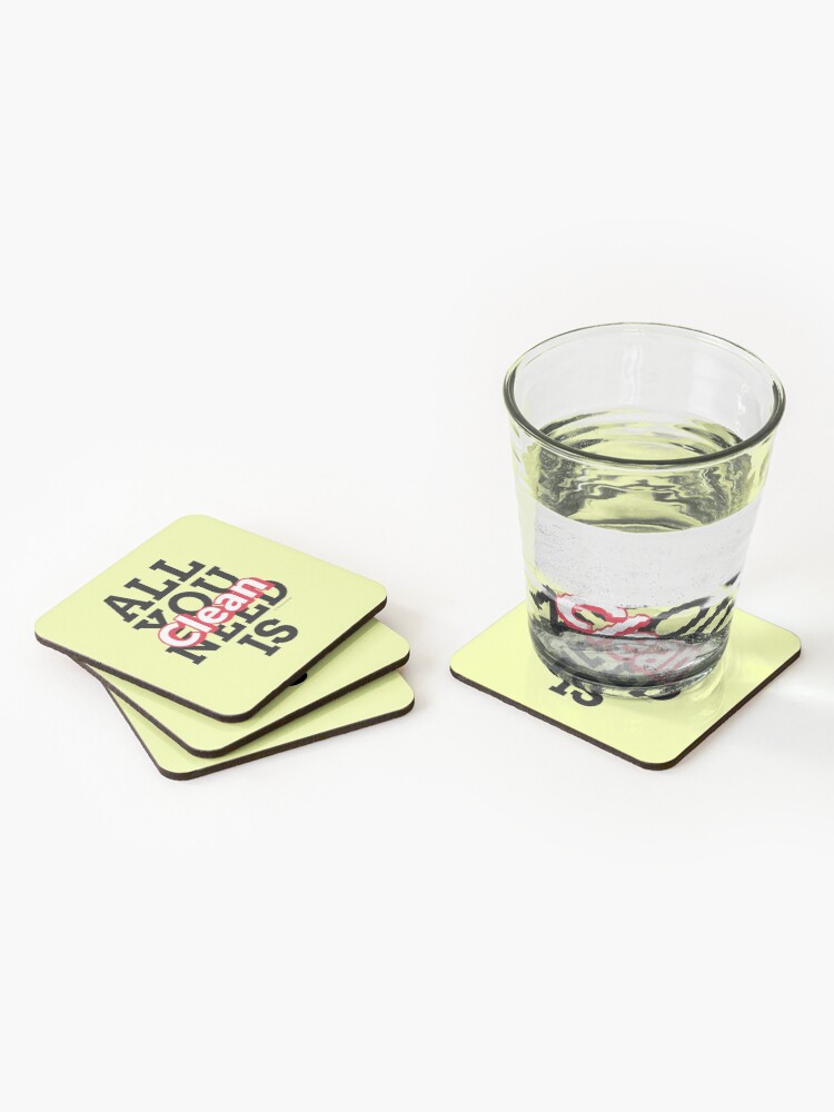 Thumbnail 2 of 5, Coasters (Set of 4), All You Need Is Clean Fun Housekeeping Cleaning Humor designed and sold by SavvyCleaner.