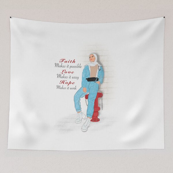 Item preview, Hijab street style fashion outfit illustration  designed and sold by Imanitasong.