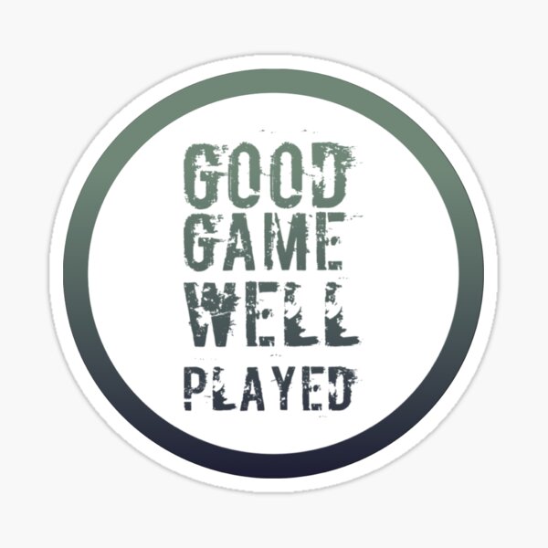 GGWP - Good Game Well Played - Red Box Logo Sticker for Sale by  ClicheGamer