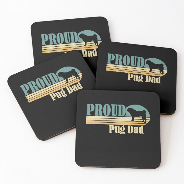 Item preview, Retro Gift Proud Pug Dad Dog Lover designed and sold by besTmanuFacture.