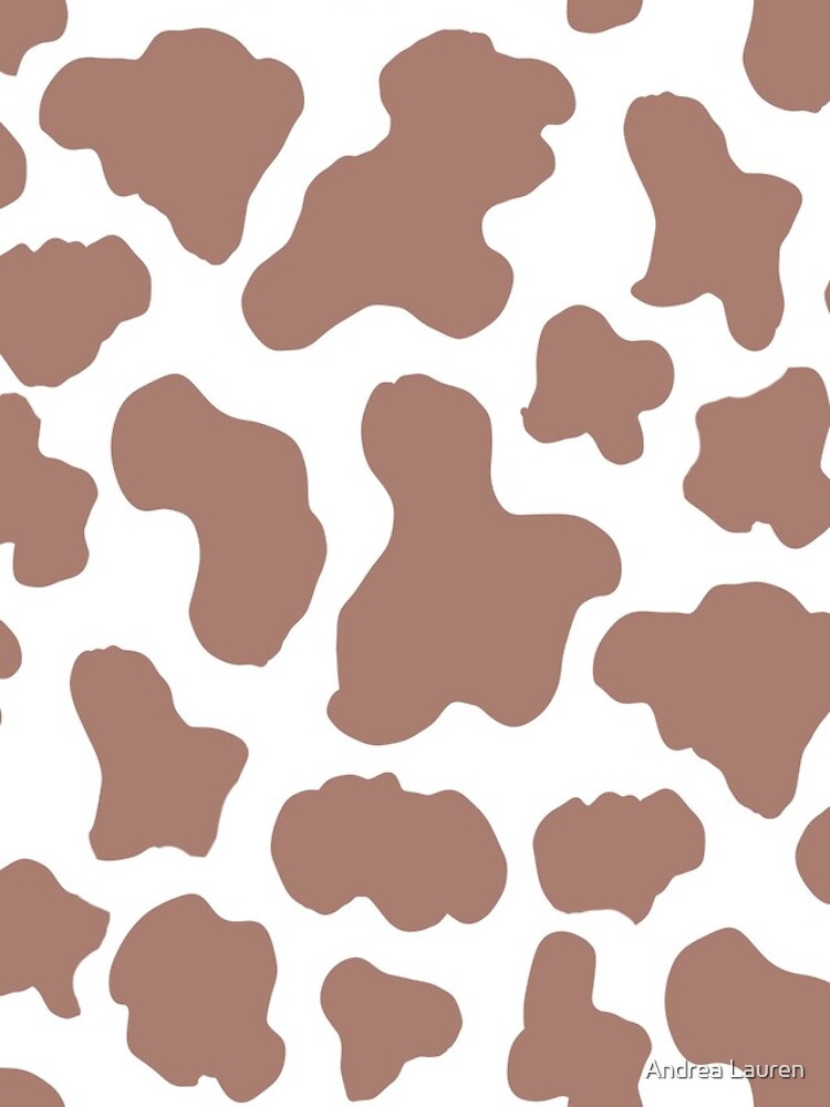Chocolate brown cow print aesthetic pattern  iPad Case & Skin for Sale by  Andrea Lauren