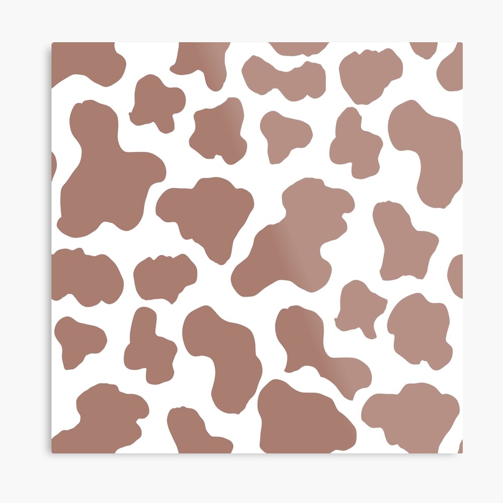 Download Aesthetic Brown Cow Print Wallpaper