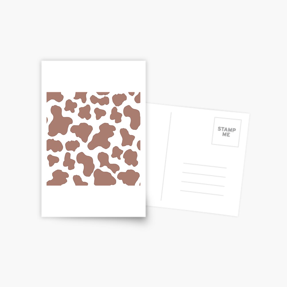 Chocolate brown cow print aesthetic pattern | Photographic Print
