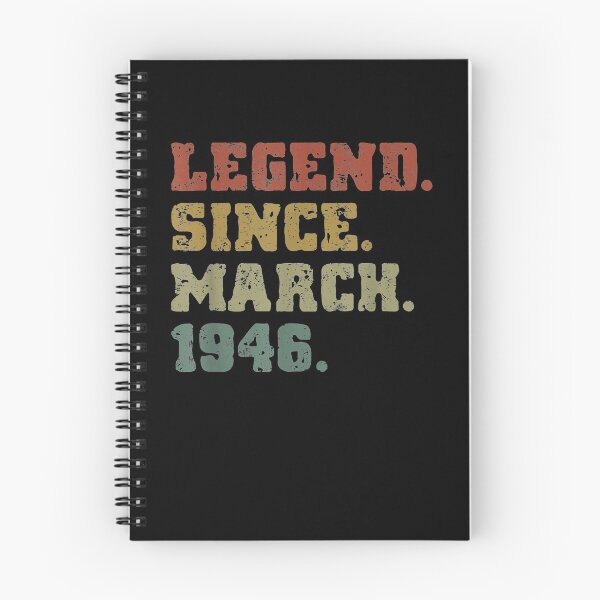 Item preview, 75th Birthday Gifts 75 Years Old Legend Since March 1946 designed and sold by charissamo77.