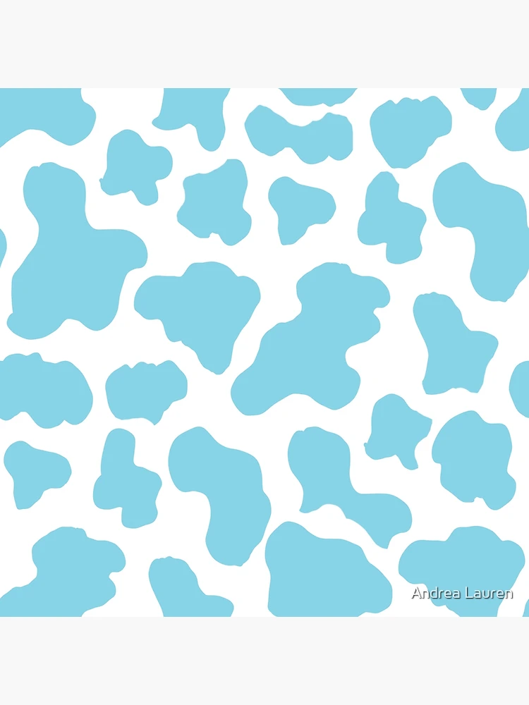 blue cow print wallpaper  Cow print wallpaper, Cow wallpaper