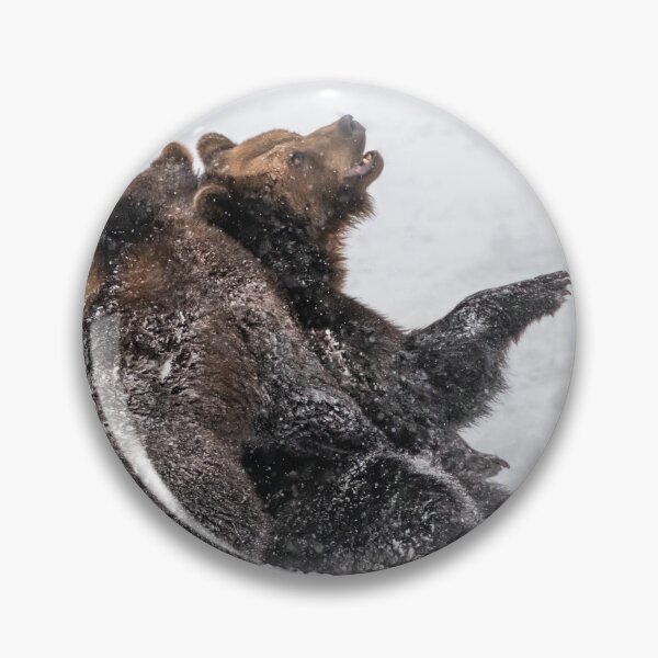 Item preview, Brown bears play in the deep snow designed and sold by Ingo Gerlach.