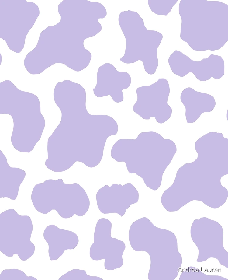 Pastel purple cow print aesthetic pattern  Leggings for Sale by Andrea  Lauren