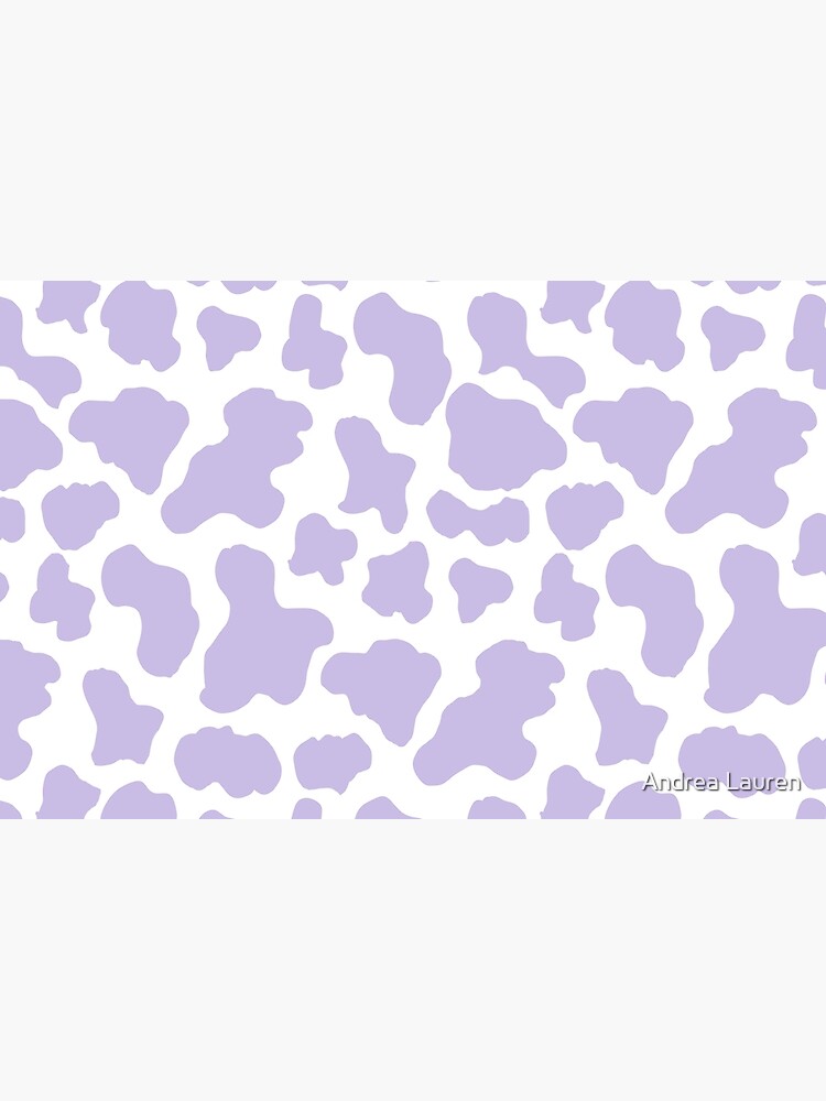 Pastel purple cow print aesthetic pattern  Poster for Sale by