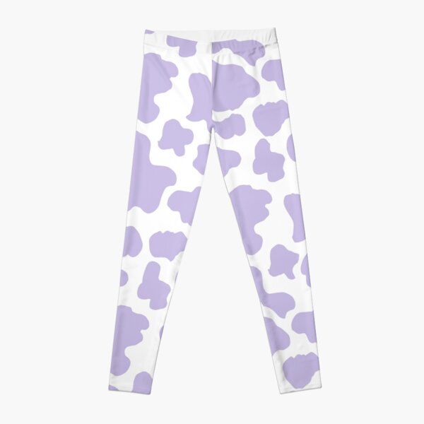 Pastel purple cow print aesthetic  pattern  Leggings