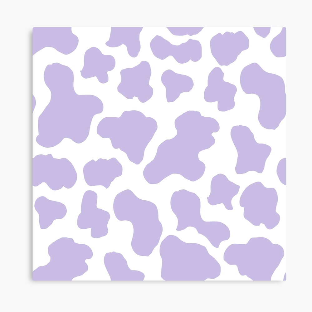 Purple Cow Print Notebook: School Notebook, Cow Print Journal, Purple White  Pattern, 8x11.5