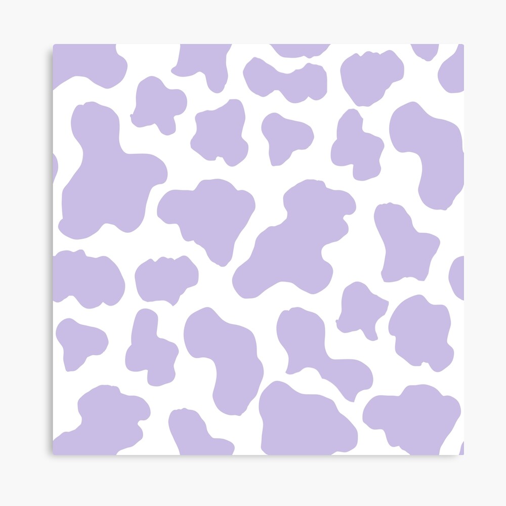 Cow print with purple background Art Print for Sale by Hanabanana1234