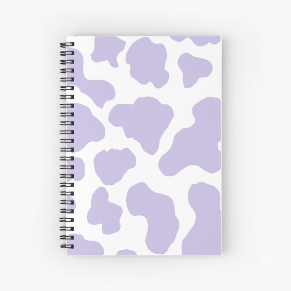 Lilac Cow Print Spiral Notebook for Sale by maobao