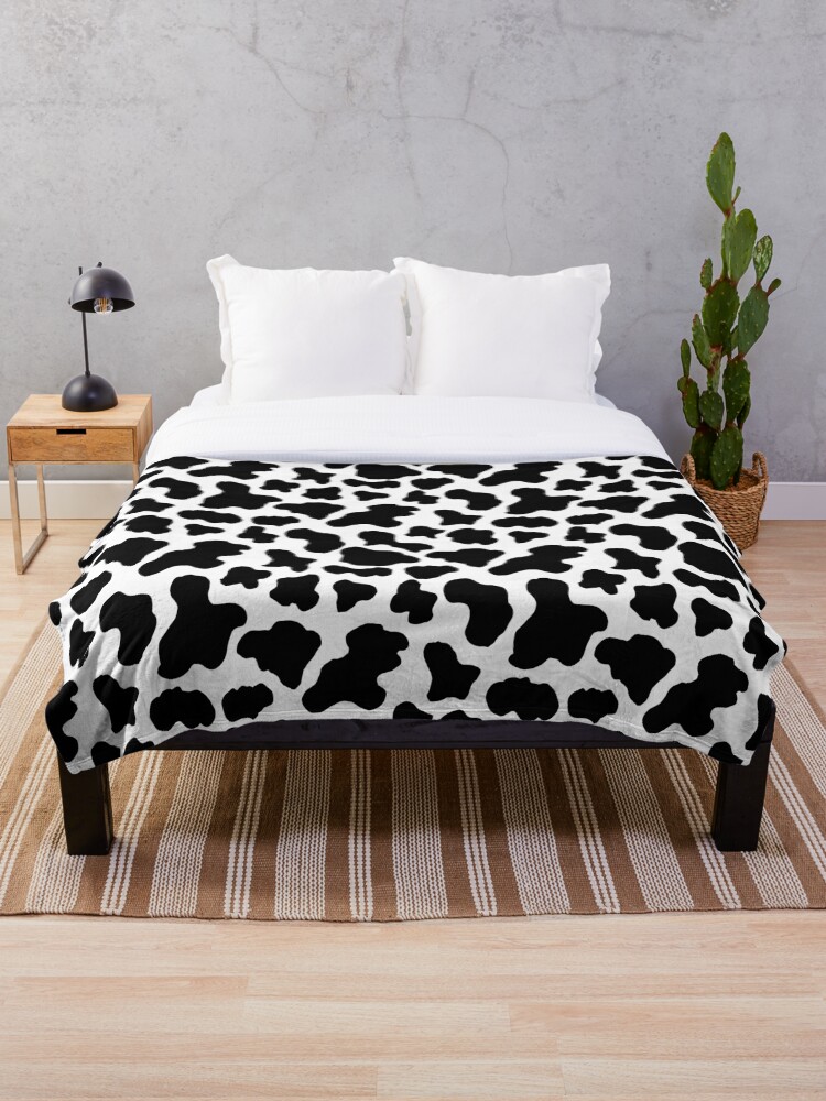 Cow pattern throw discount blanket