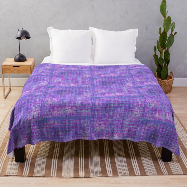 Item preview, Purple on the grid Digital Abstract Pattern Design designed and sold by AMSonArt.