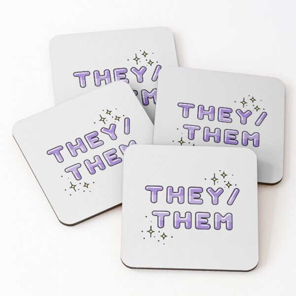 Item preview, They/Them Pronouns Design with Stars designed and sold by KhaosKaine.