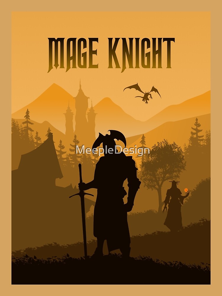 Knights & magic minimalist poster