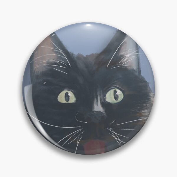 Item preview, Funny Perplexed Black Cat designed and sold by thecraftapparel.