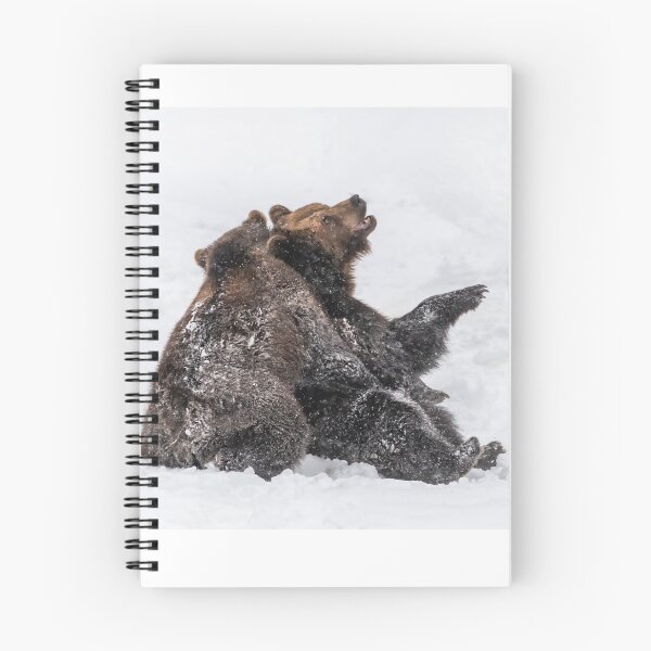 Item preview, Brown bears play in the deep snow designed and sold by Ingo Gerlach.