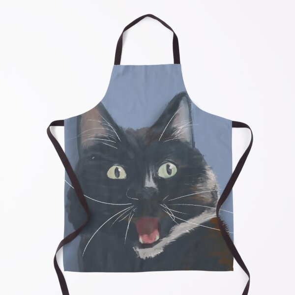 Item preview, Funny Perplexed Black Cat designed and sold by thecraftapparel.
