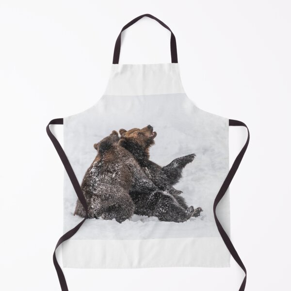 Item preview, Brown bears play in the deep snow designed and sold by Ingo Gerlach.