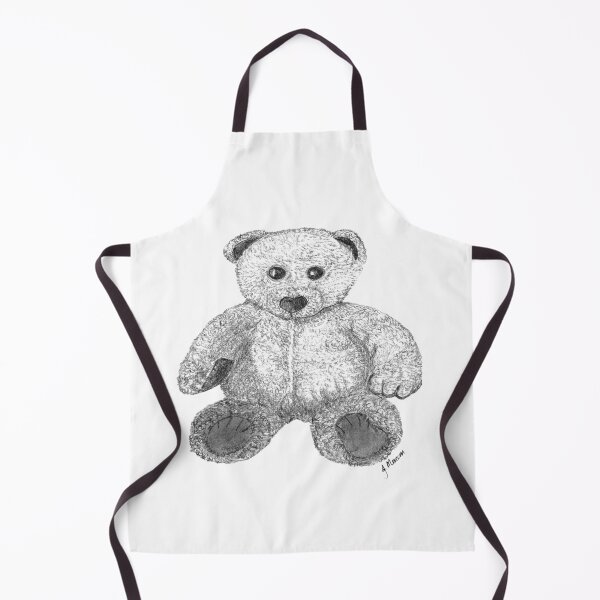 Item preview, Large Cuddly, Teddy Bear, hand painted, black and white designed and sold by Jennifer Morcom.
