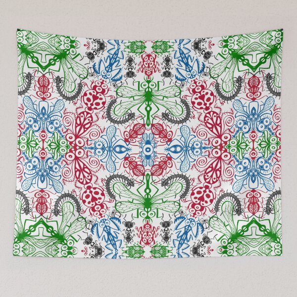 Item preview, Funny bugs going for a beautiful choreography pattern design designed and sold by Zoo-co.