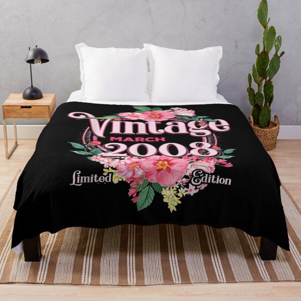 Artikelvorschau, Geburtstagsgeschenk für Frauen Geboren im März 2008 Blumen Bday Geschenk entworfen und verkauft von lolahomya.