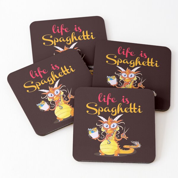 Artikelvorschau, Das Leben ist Spaghetti. Drachen. entworfen und verkauft von doctors-apparel.