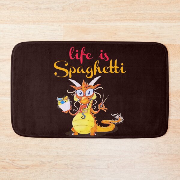 Artikelvorschau, Das Leben ist Spaghetti. Drachen. entworfen und verkauft von doctors-apparel.