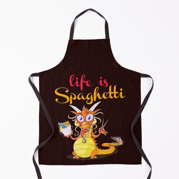 Artikelvorschau, Das Leben ist Spaghetti. Drachen. entworfen und verkauft von doctors-apparel.